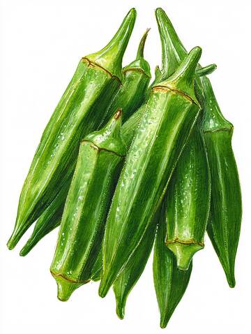 秋葵  嫩滑  水润  