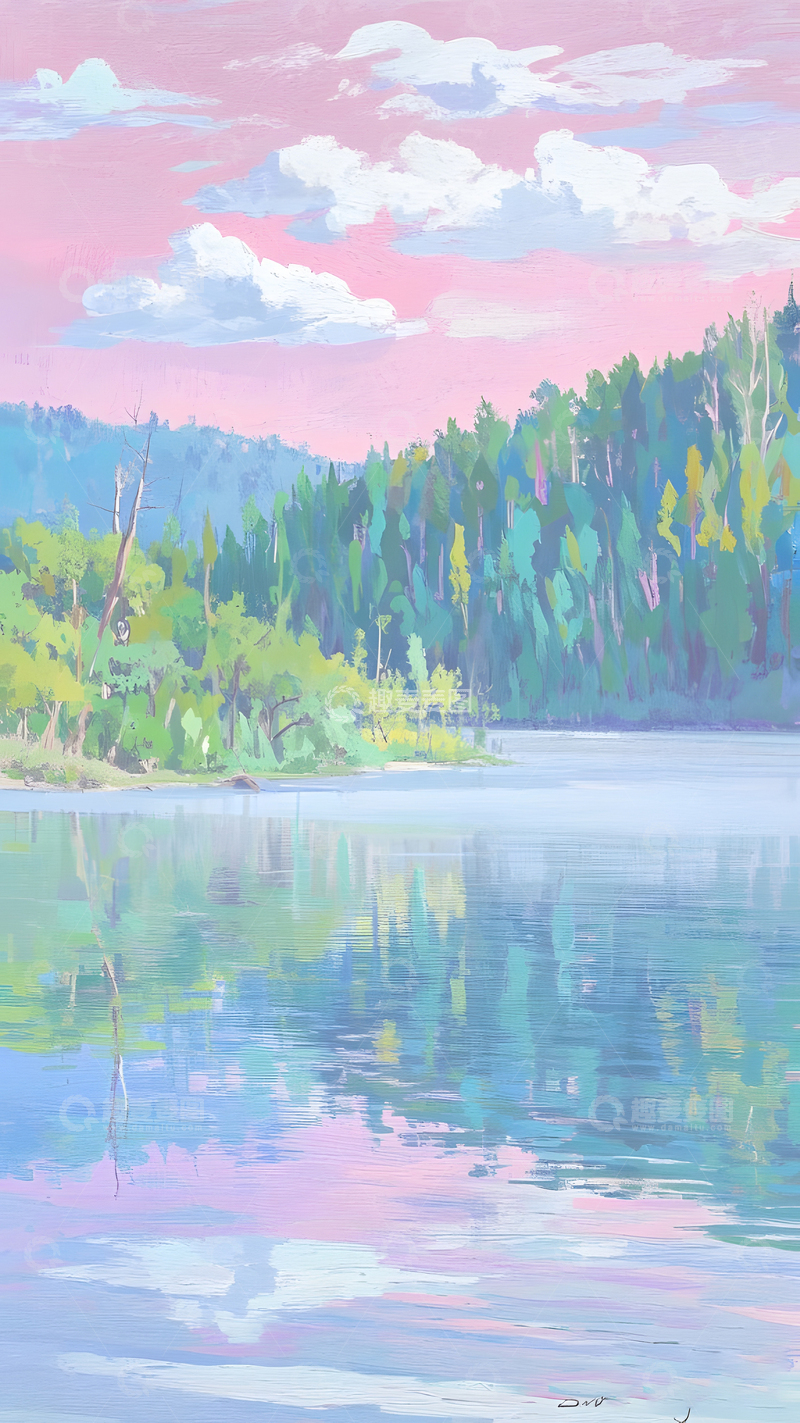 高清大图下载【趣麦麦图】风景油画装饰