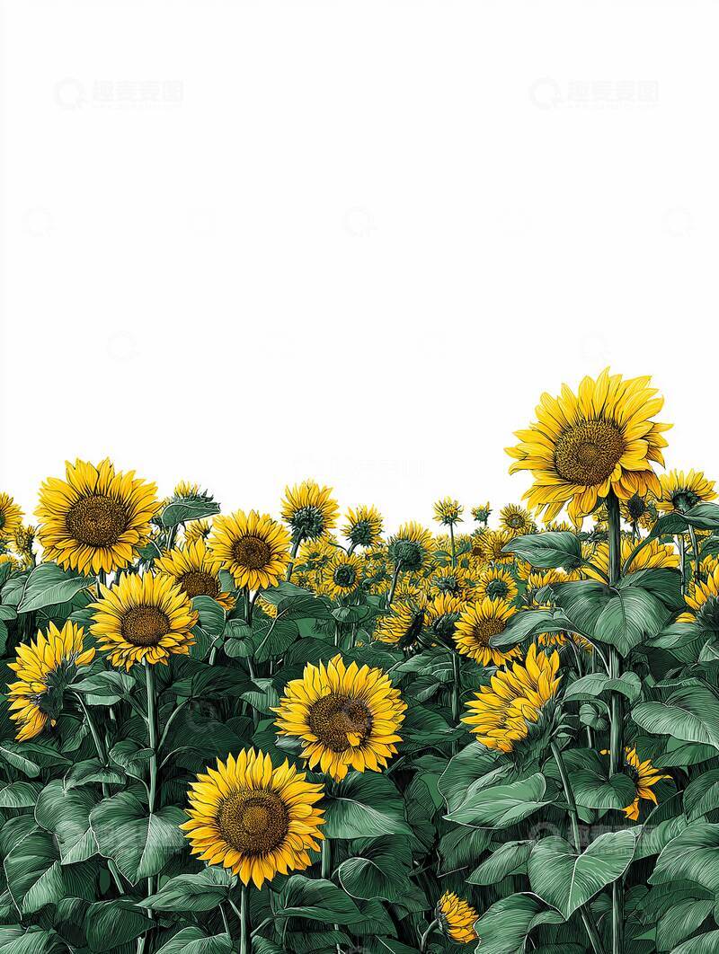 高清大图下载【趣麦麦图】向日葵  向阳  追光  