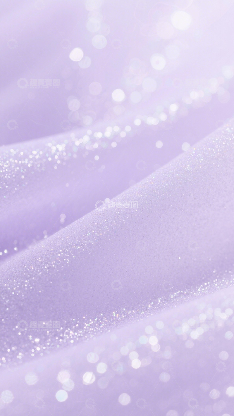 高清大图下载【趣麦麦图】浅紫闪耀布料背景素材3