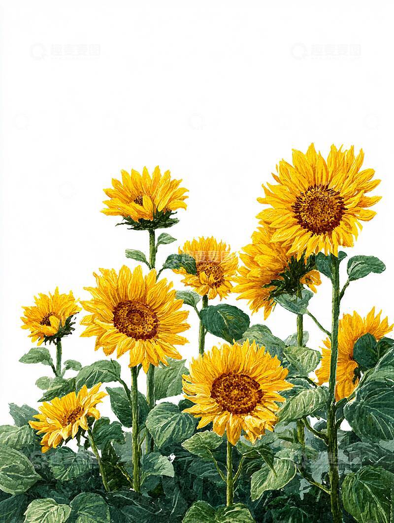 高清大图下载【趣麦麦图】向日葵  向阳  热烈