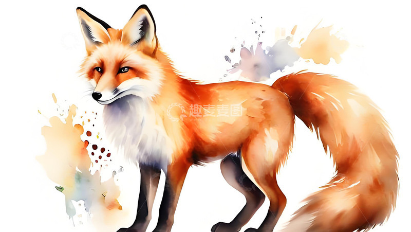 高清大图下载【趣麦麦图】狐狸白狐红狐九尾狐情侣可爱动物桌面壁纸