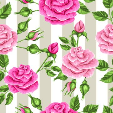 粉玫瑰矢量免扣