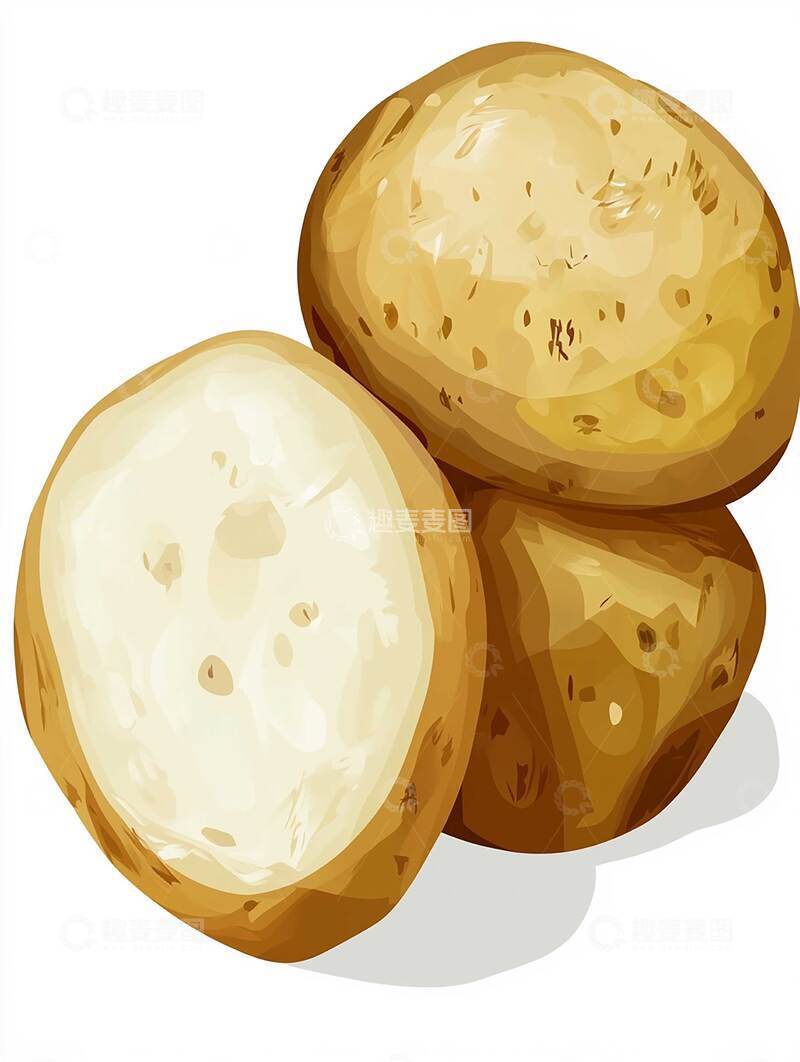 高清大图下载【趣麦麦图】土豆  滑润  软糯