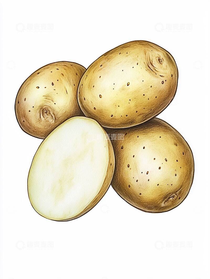 高清大图下载【趣麦麦图】土豆  滑润  绵密