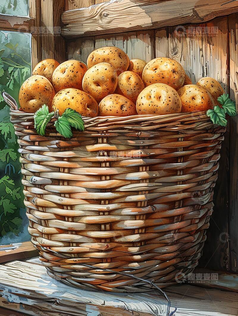 高清大图下载【趣麦麦图】土豆  油润  沙面 