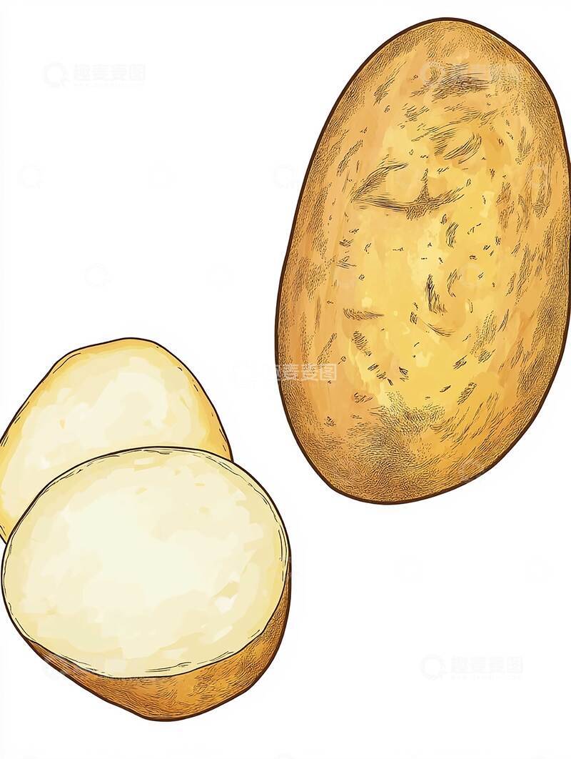 高清大图下载【趣麦麦图】土豆  甜沙  油糯  