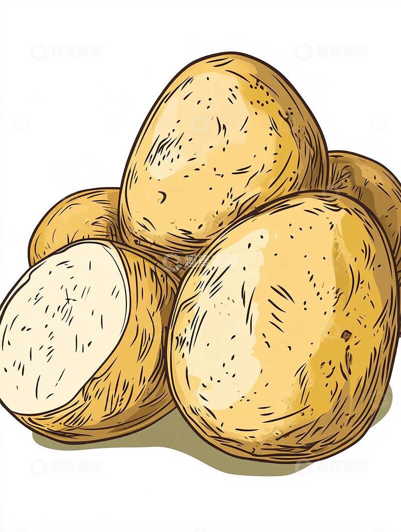高清大图下载【趣麦麦图】土豆  滑润  香糯