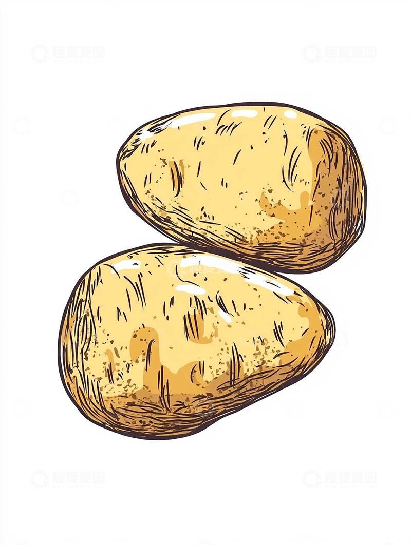 高清大图下载【趣麦麦图】土豆  滑润  粉甜