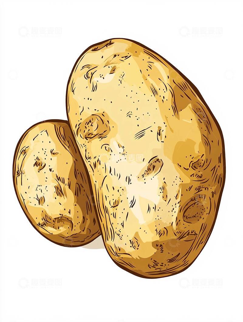 高清大图下载【趣麦麦图】土豆  滑润  糯甜