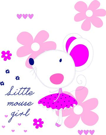 穿裙子的可爱小老鼠