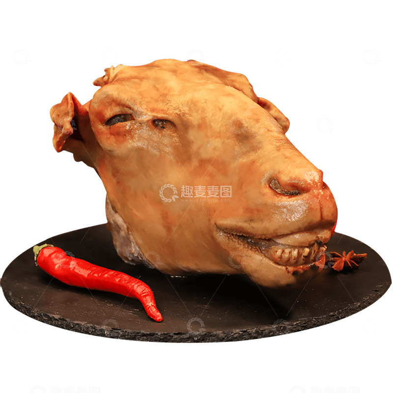 卤味羊头素材免费下载