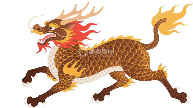 高清大图下载【趣麦麦图】中国除夕年兽卡通图