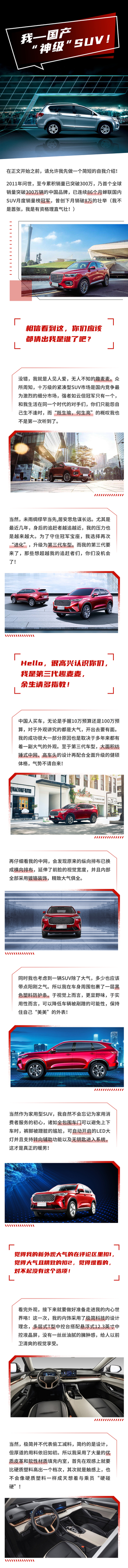 哈弗H6长图海报详情