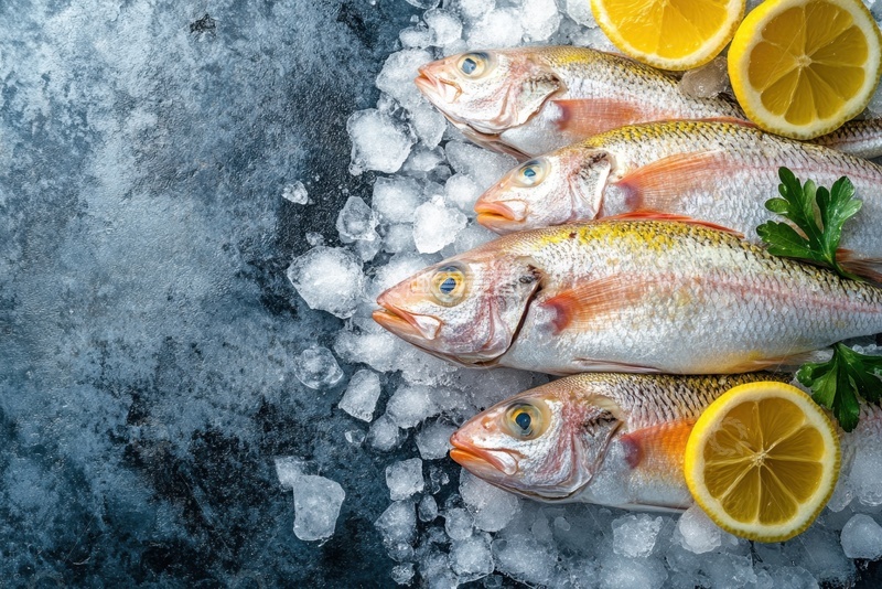 高清大图下载【趣麦麦图】冰冻的新鲜海鱼