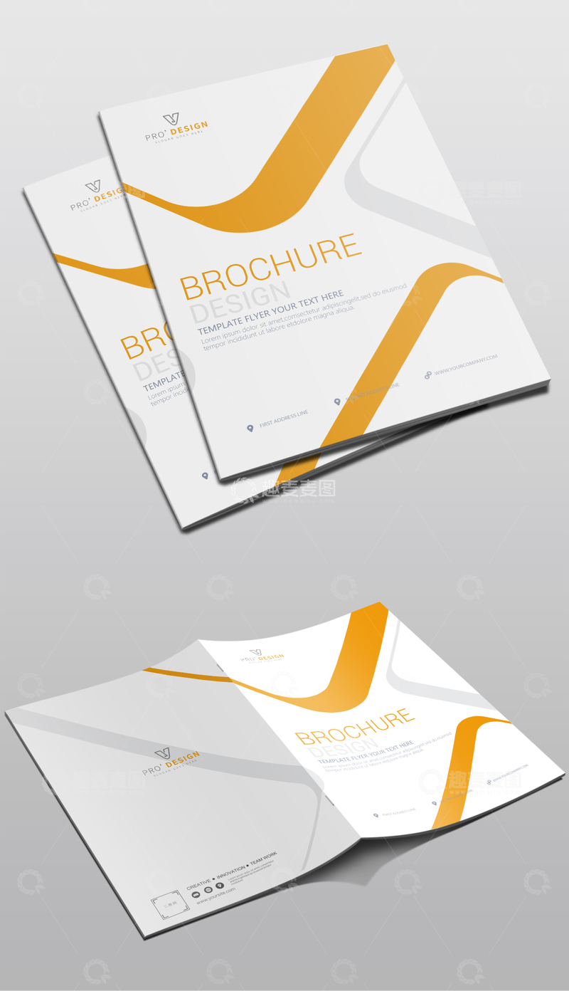 简约企业画册封面