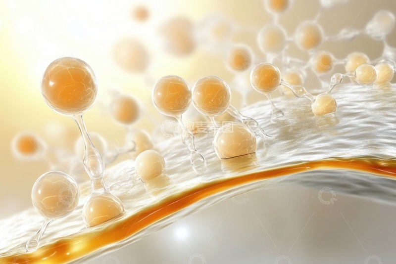 高清大图下载【趣麦麦图】发散的细胞分子