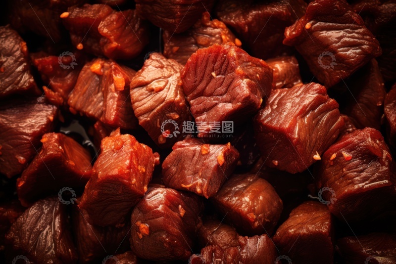 高清大图下载【趣麦麦图】酱香牛肉粒小零食