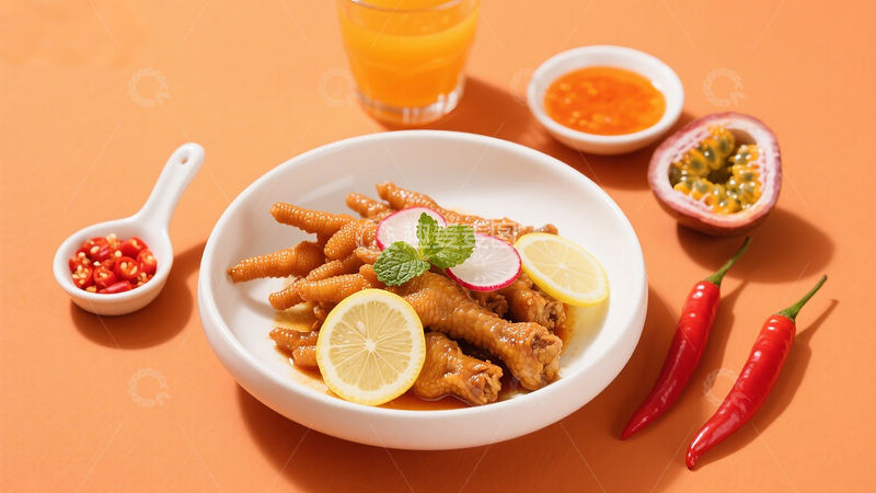 柠檬凤爪酸辣凤爪清爽开胃小食开胃菜