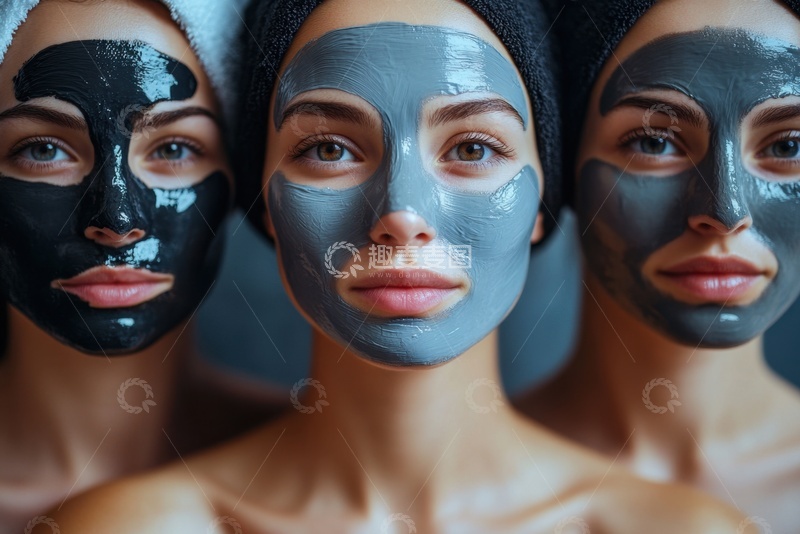 高清大图下载【趣麦麦图】敷面膜的女人