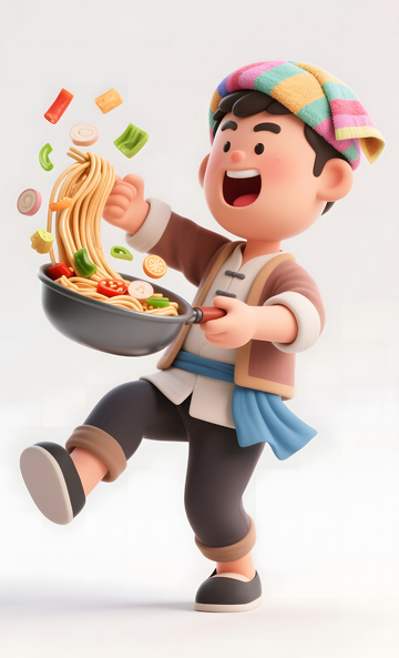 陕西面食海报插图