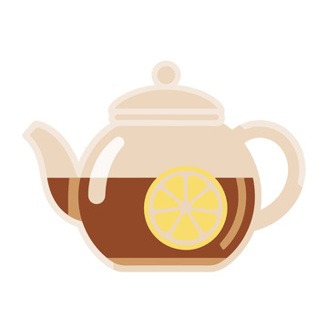 卡通茶壶插画设计