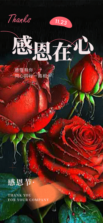 西方节日感恩节活动海报