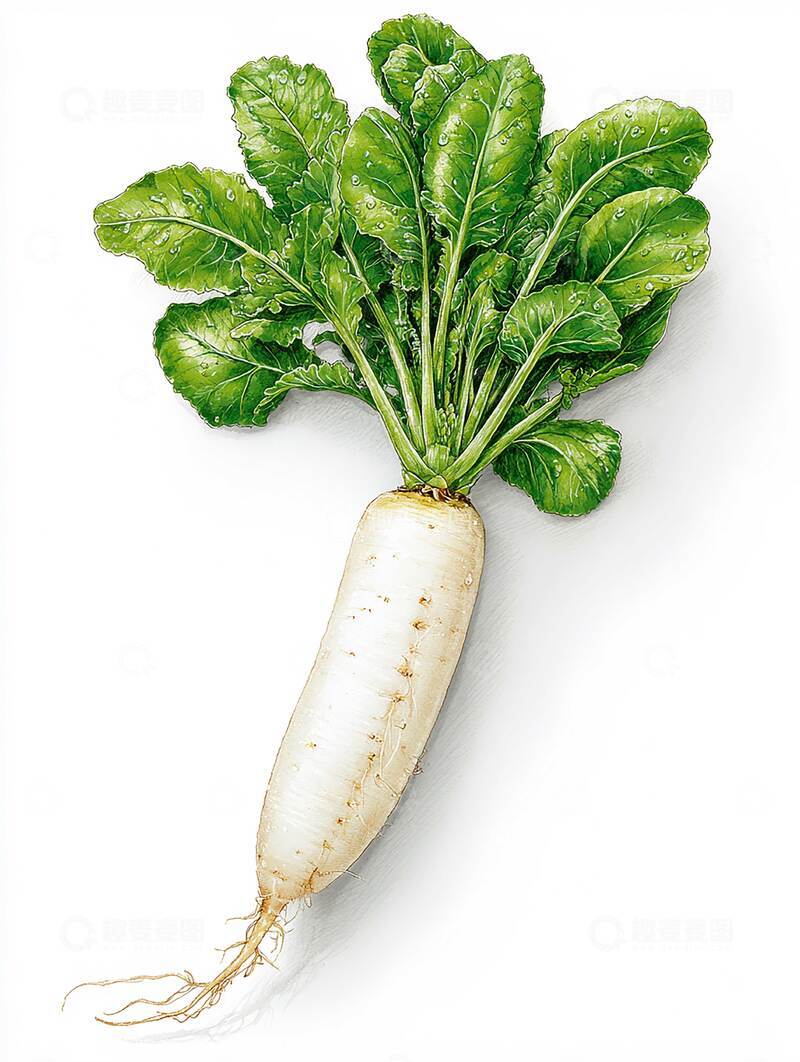 高清大图下载【趣麦麦图】白萝卜  微辣  清爽