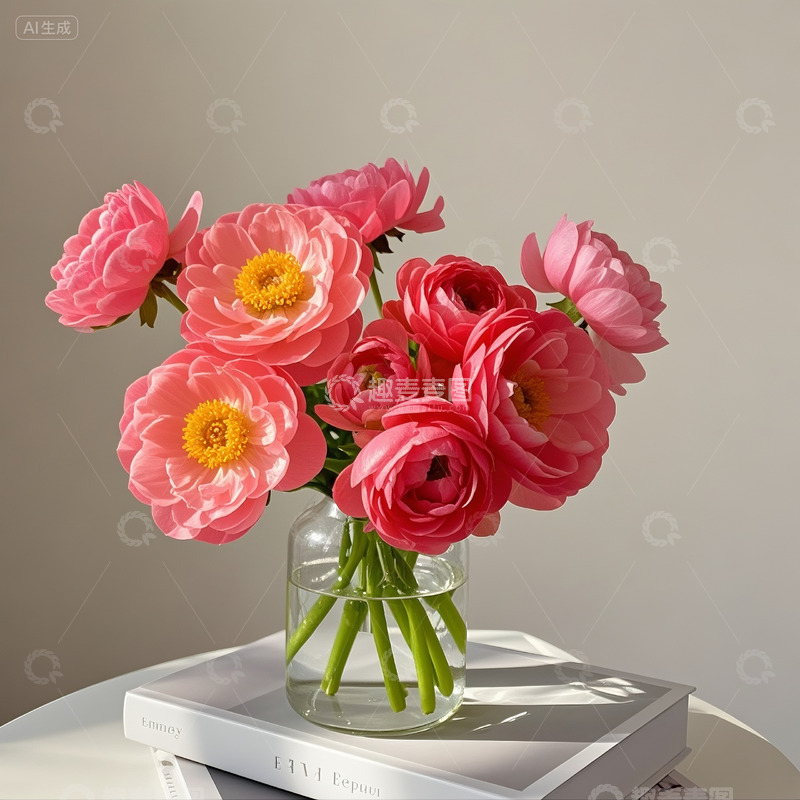 高清大图下载【趣麦麦图】家居花卉粉色康乃馨摄影图