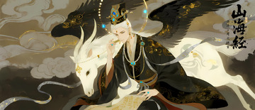 山海经国风插画之白泽-周代神官