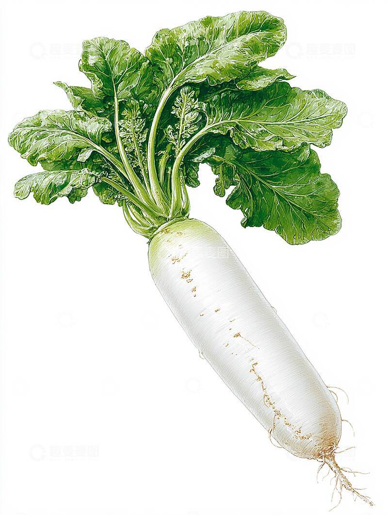 高清大图下载【趣麦麦图】白萝卜  微辣  顺滑