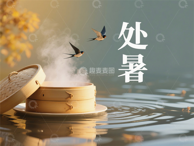 高清大图下载【趣麦麦图】立秋秋天节气高清壁纸海报设计4