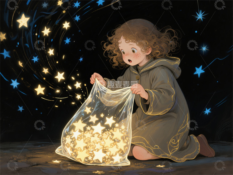 高清大图下载【趣麦麦图】儿童绘本素材可爱卡通男孩女孩治愈8