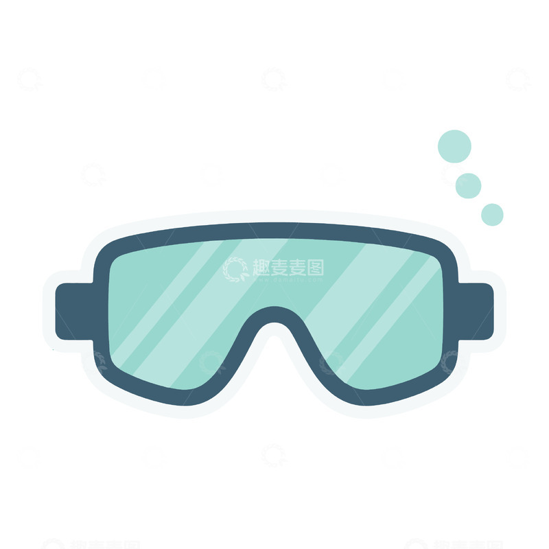 源文件下载【趣麦麦图】夏日眼镜矢量素材