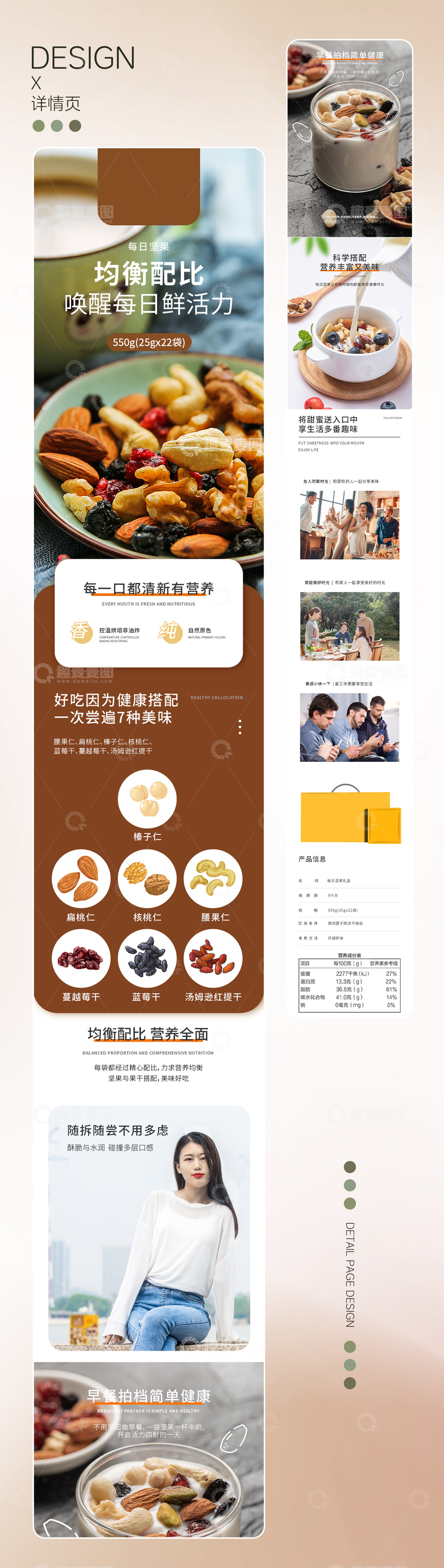 源文件下载【趣麦麦图】每日坚果礼盒产品详情页设计