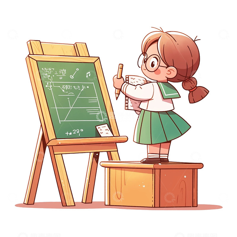 高清大图下载【趣麦麦图】卡通手绘老师讲课免抠元素12