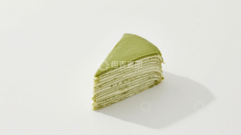 高清大图下载【趣麦麦图】抹茶千层蛋糕3