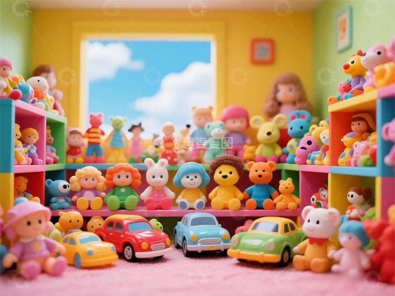 高清大图下载【趣麦麦图】儿童玩具积木汽车变形金刚娃娃玩偶3