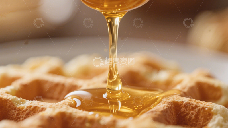 高清大图下载【趣麦麦图】华夫饼配蜂蜜3
