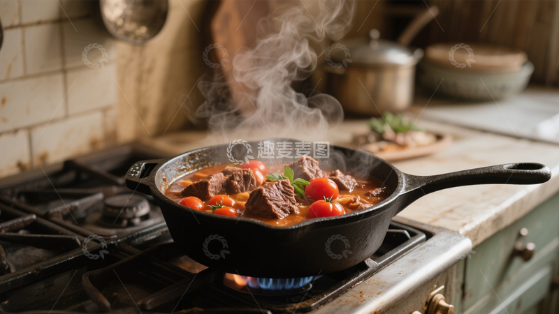 高清大图下载【趣麦麦图】铸铁锅炖牛肉2