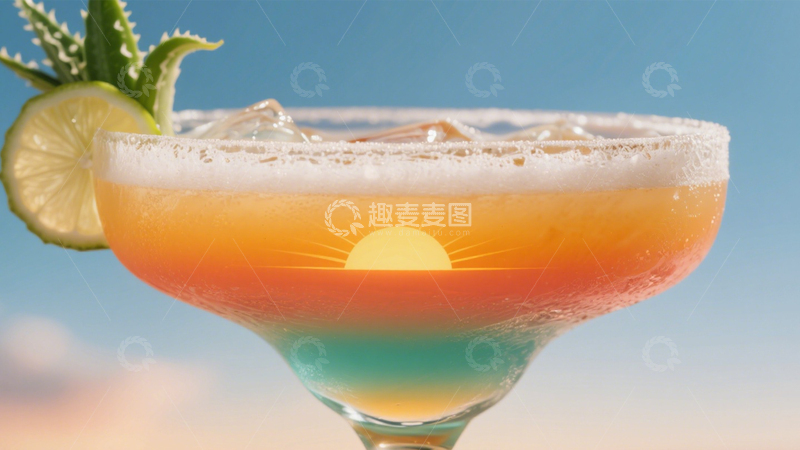 高清大图下载【趣麦麦图】清爽渐变鸡尾酒2