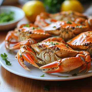 一盘美味大闸蟹