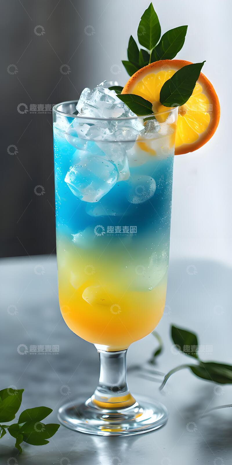 高清大图下载【趣麦麦图】夏日冰凉解暑清爽柠檬鸡尾酒