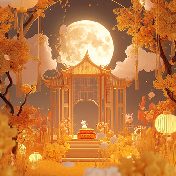 中秋节场景背景1