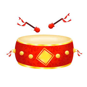 活动喜庆新年敲锣打鼓元素