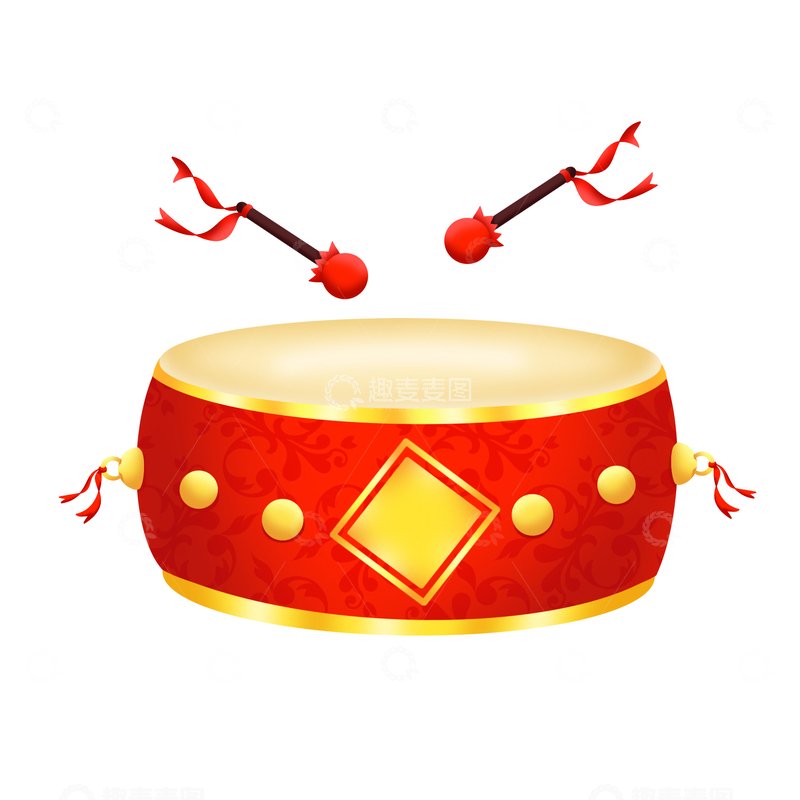活动喜庆新年敲锣打鼓元素