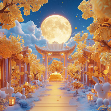 中秋节场景背景3