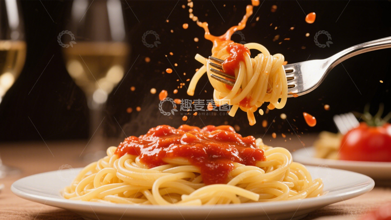 高清大图下载【趣麦麦图】意大利风味番茄意面3