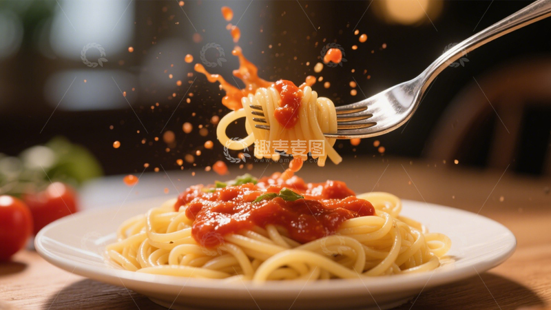 高清大图下载【趣麦麦图】意大利风味番茄意面2
