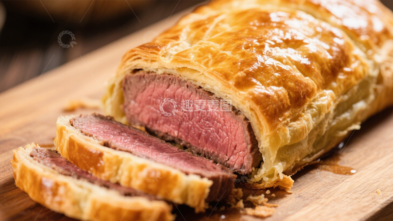 高清大图下载【趣麦麦图】酥皮惠灵顿牛排1